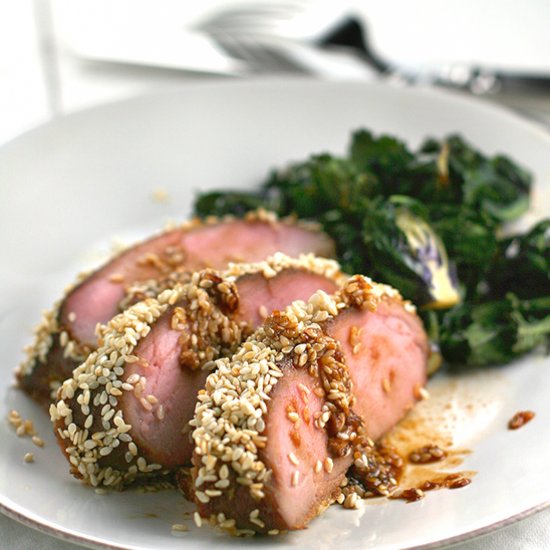 Honey Sesame Pork Tenderloin