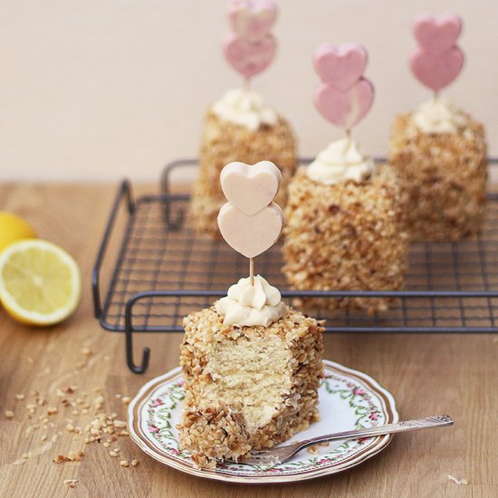 Lemon, Mascarpone and Hazelnut Cake