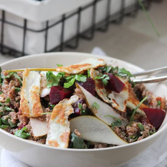 Quinoa and Halloumi Salad