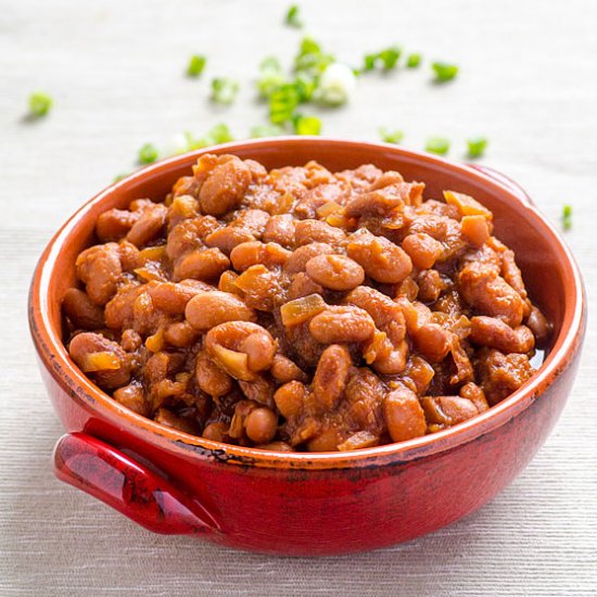 Clean Eating Slow Cooker BBQ Beans