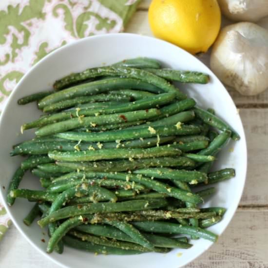 Lemon and Garlic Green Beans