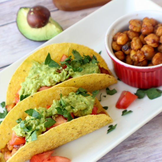 Chickpeas Tacos with Avocado Mash