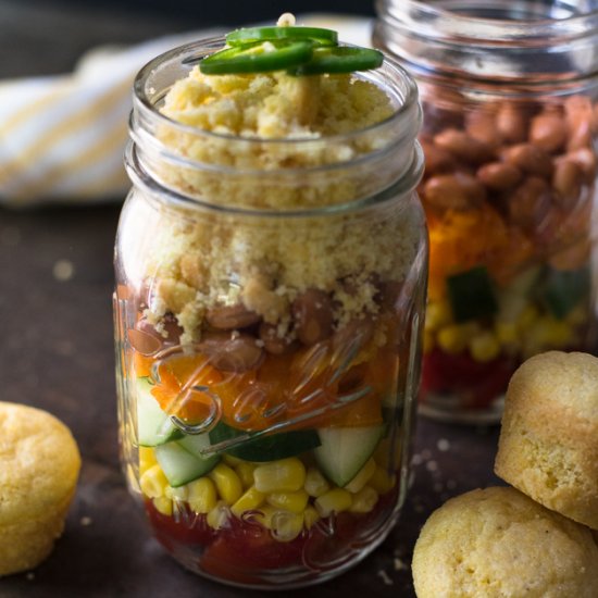 Layered Cornbread Salad