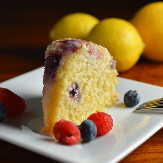 Lemon Berry Bundt Cake