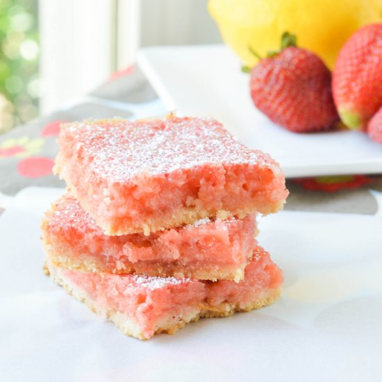 Strawberry Lemonade Bars