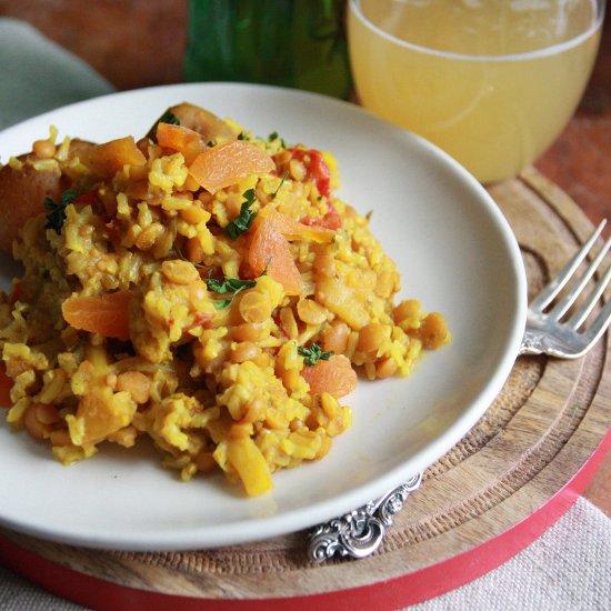 Slow Cooker Split Pea Curry