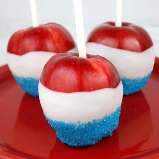 Red, White and Blue Apples