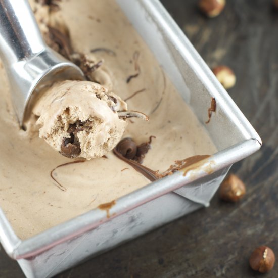 No Churn Nutella Ice Cream