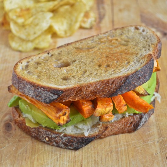 Sweet Potato & Avocado Reuben