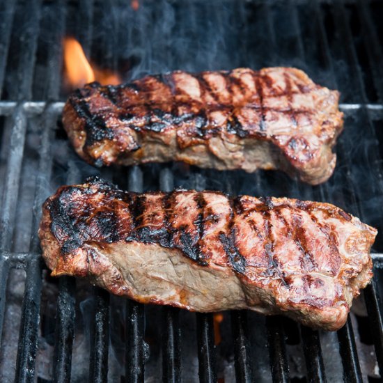 Grilling Perfect New York Strip