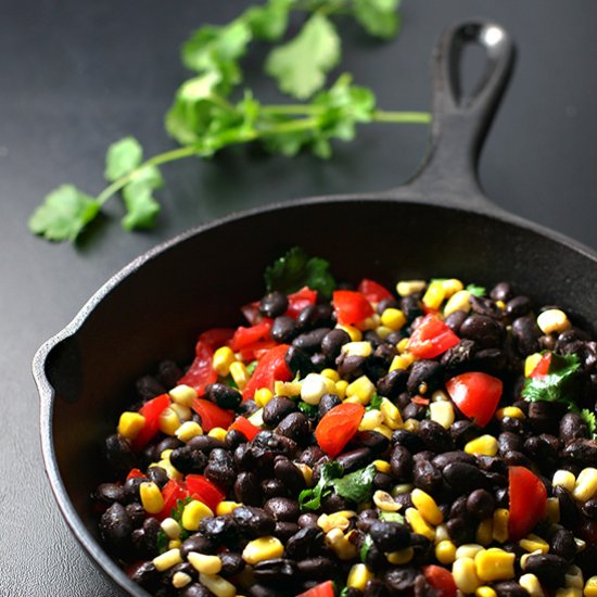 Southwestern Black Bean Saute