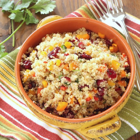 Cranberry Cilantro Quinoa Salad