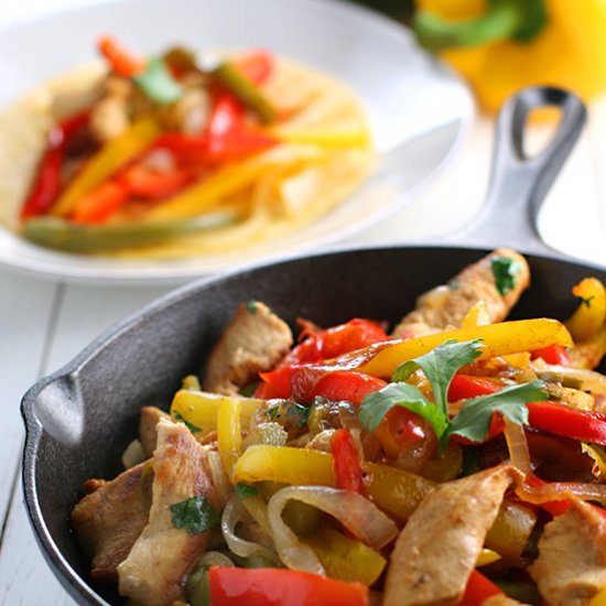 Tequila Chicken & Pepper Fajitas