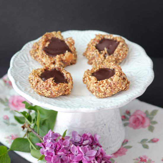 Raw Vegan Thumbprint Cookies