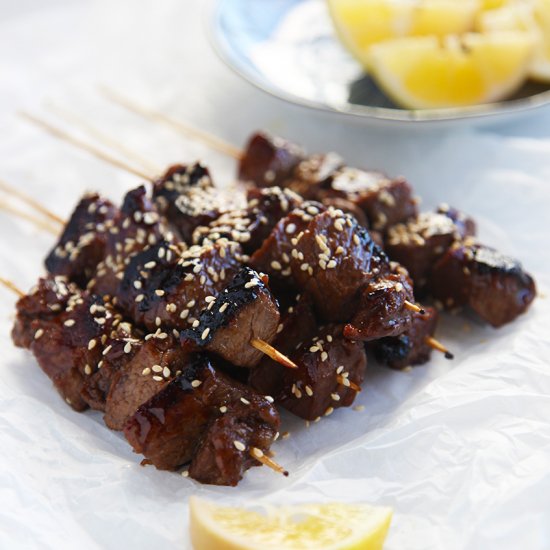 Beef Skewers with Asian Marinade