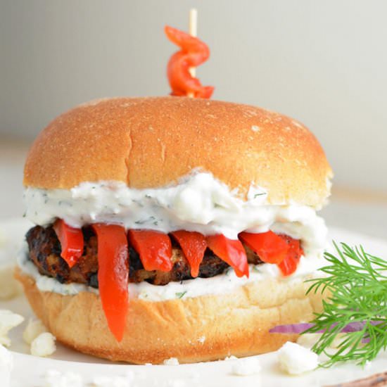 Greek Chicken Burger