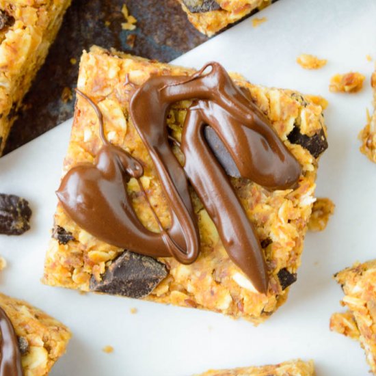 No Bake Peanut Butter Cookie Bars