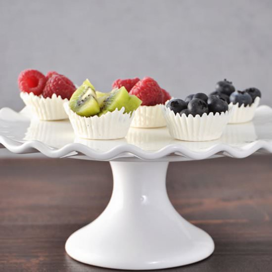 White Chocolate Fruit Cups