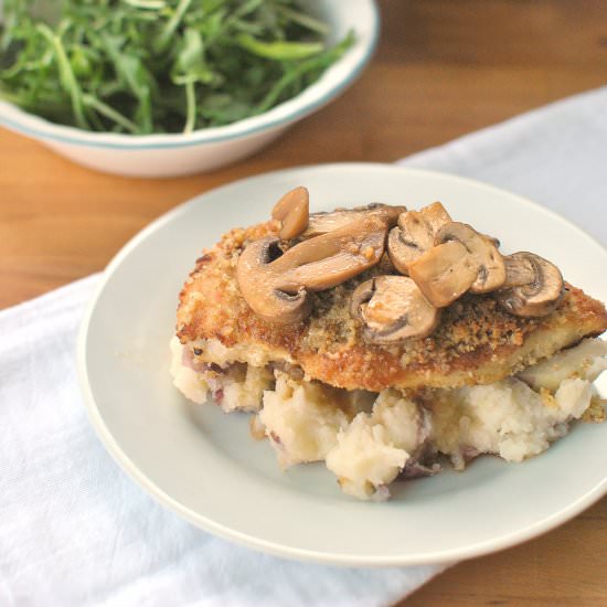 Chicken Marsala with Parmesan Panko