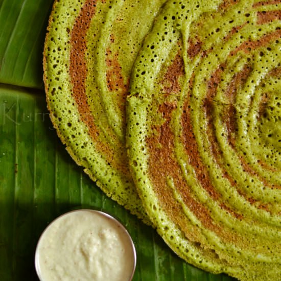 Spinach Dosa