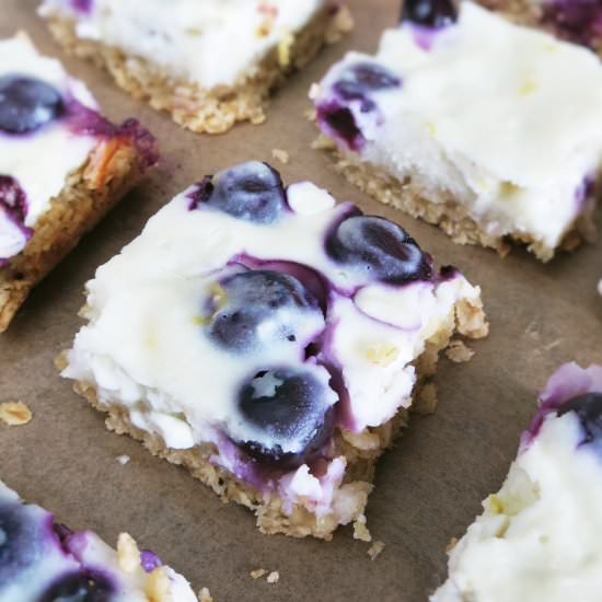 Cottage Cheese and Blueberry Bars