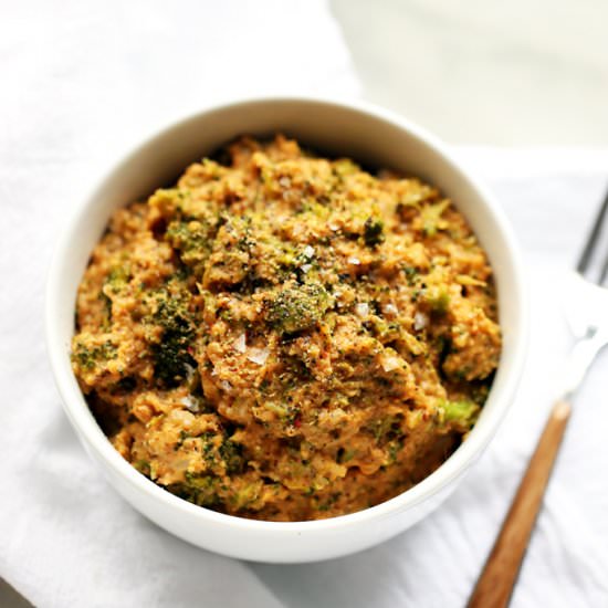 Cheesy Broccoli Cauliflower Rice