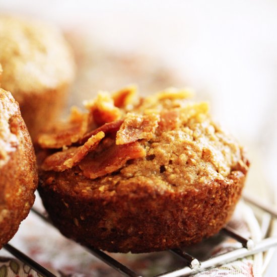 Banana Bacon Bran Muffins