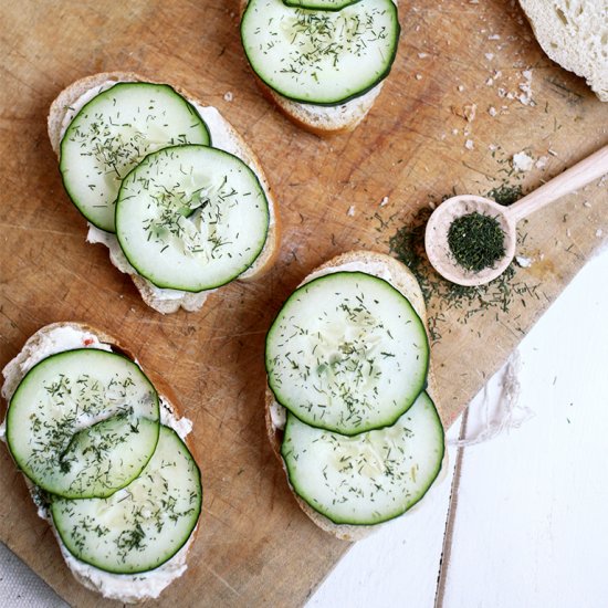 Cucumber Tartine