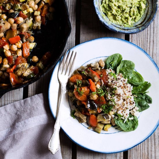 Oven Roasted Summer Veggies