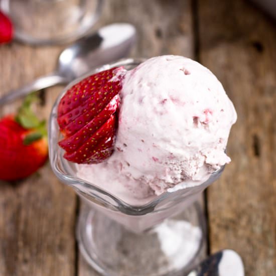 Strawberry Coconut Ice Cream