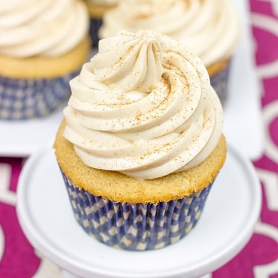 Chai Tea Latte Cupcakes