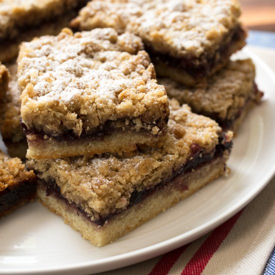 Jam Crumble Bars