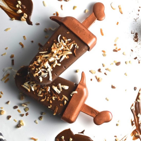 Paleo Almond Joy Fudgesicles