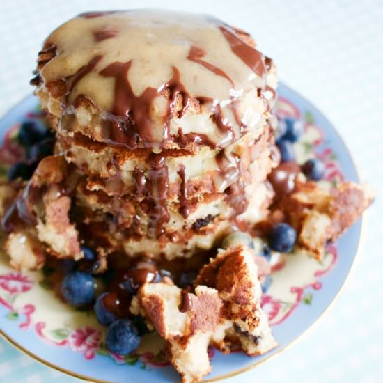 Choc Chip Peanut Butter Pancakes