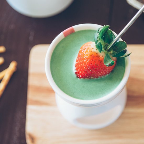 Matcha White Chocolate Fondue