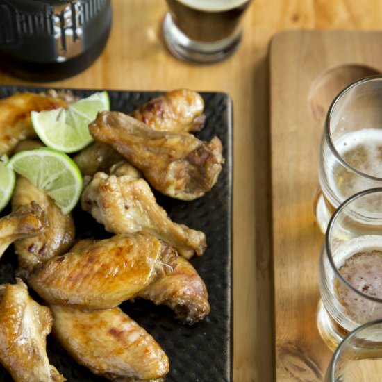 Craft Beer Glazed Chicken Wings