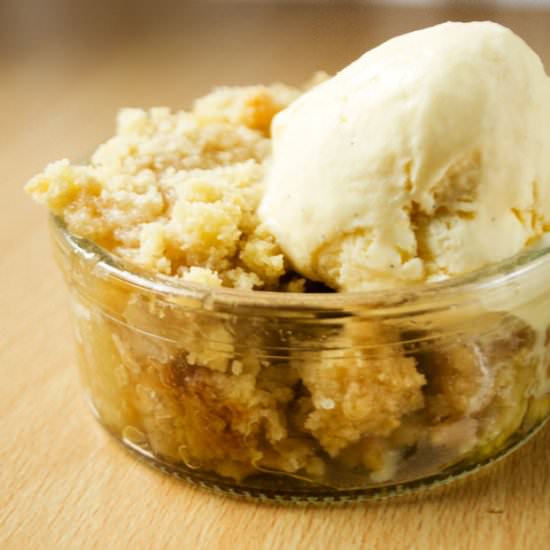 Salted Caramel Apple Crumble