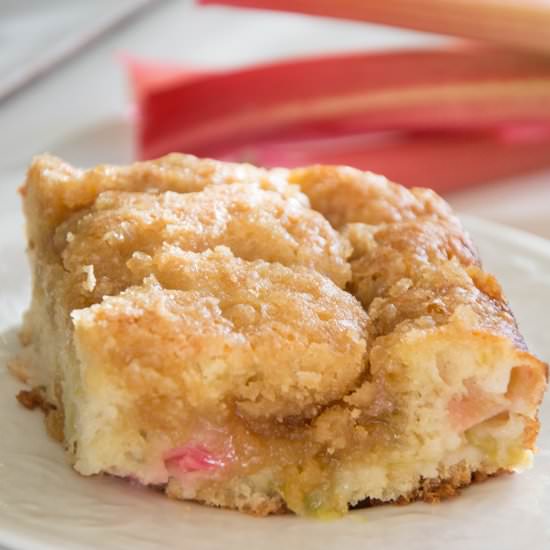 Rhubarb Coffee Cake