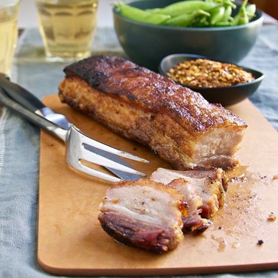 Oven Roasted Crispy Pork Belly