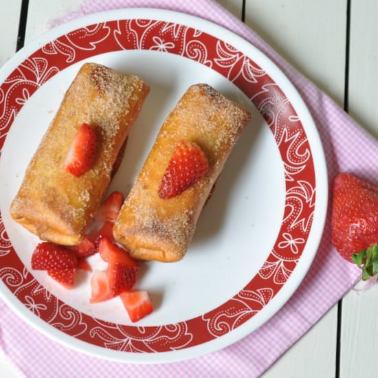 Strawberry Cheesecake Chimichangas