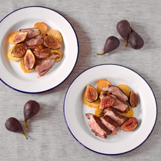 Spiced Duck with Honey Roasted Figs