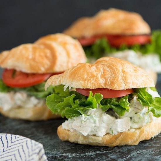 Yogurt Ranch Chicken Salad Sandwich