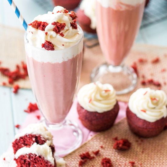 Skinny Red Velvet Milkshake