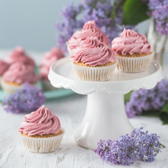 Coconut Raspberry Cupcakes