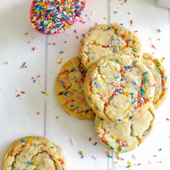 Cake Batter Funfetti Cookies