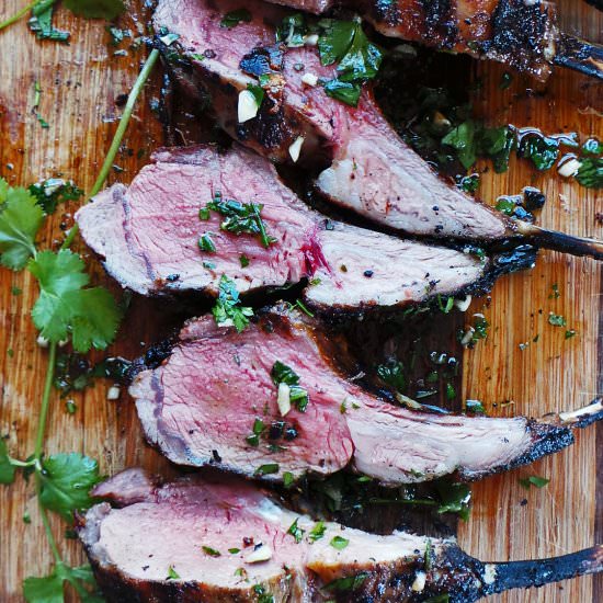 Grilled Rack of Lamb