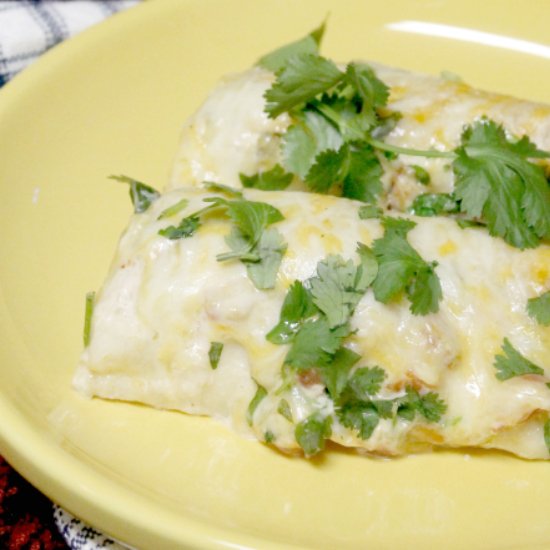 White Pork Enchiladas