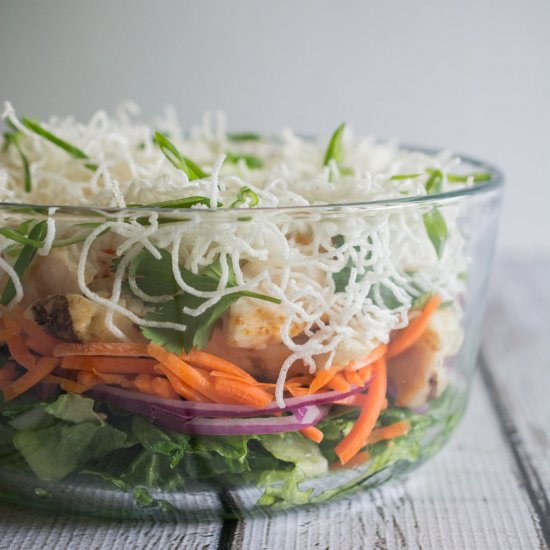 Asian Chicken Salad with Apple Cider Vinaigrette