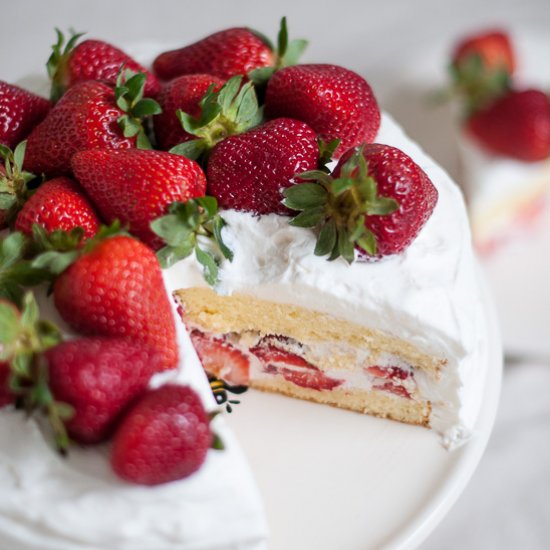 Strawberry Genoise