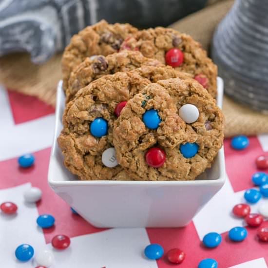 Patriotic Monster Cookies